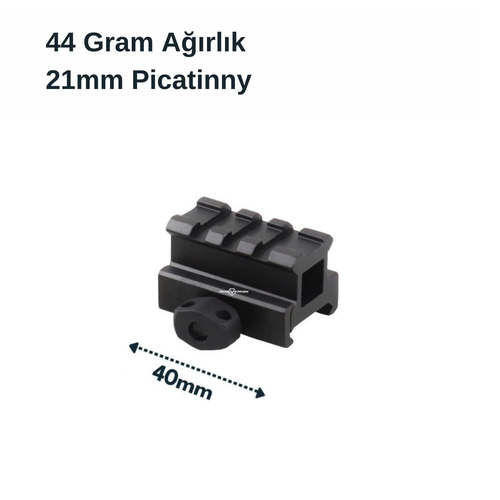 VECTOR PICATINNY RAY YÜKSELTİCİ MONTAJ HAMİLİ - ORTA