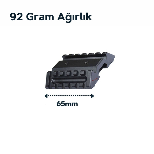 VECTOR 45° OFFSET RAYLI PICATTINY MONTAJ AYAĞI