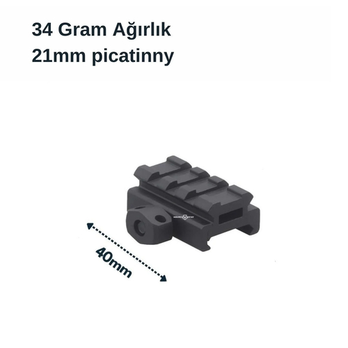 VECTOR PICATINNY RAY YÜKSELTİCİ MONTAJ HAMİLİ - ALÇAK