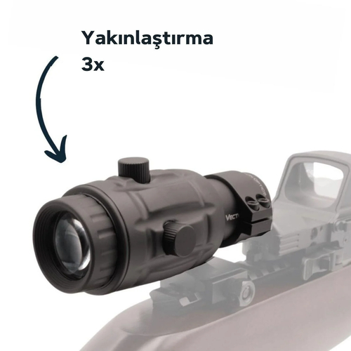 VECTOR OPTICS MAVERICK 3x26 MAGNIFIER YAKINLAŞTIRICI