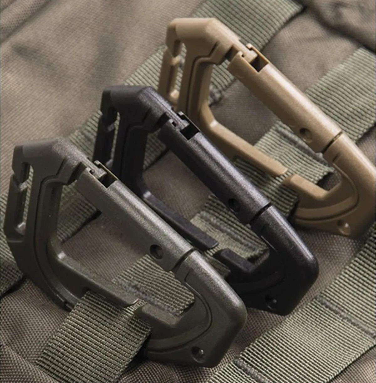 PLASTİK VEST KARABİNA SİYAH