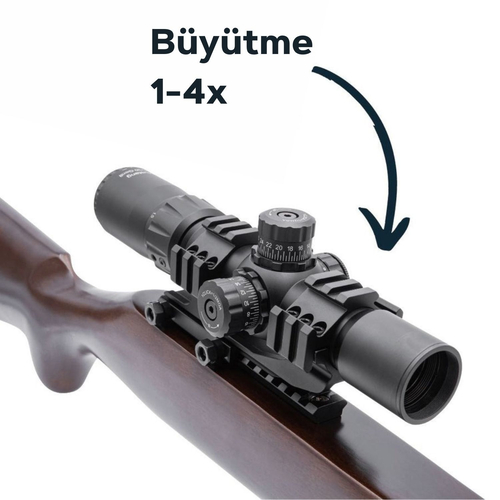VECTOR OPTICS MUSTANG GEN I 1-4x30 SFP TÜFEK DÜRBÜNÜ