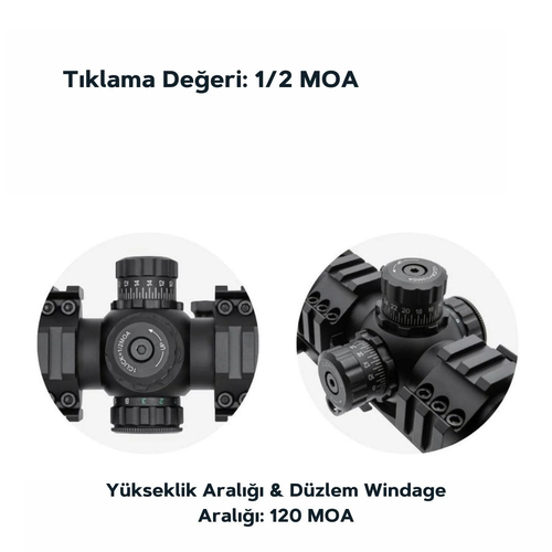 VECTOR OPTICS MUSTANG GEN I 1-4x30 SFP TÜFEK DÜRBÜNÜ