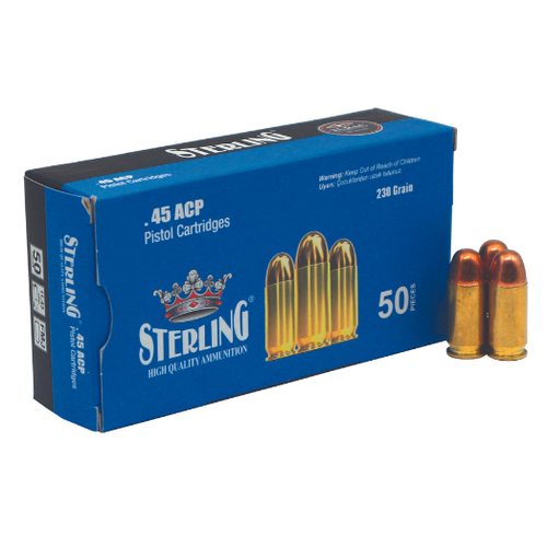 STERLING 45ACP FMJ TABANCA FİŞEĞİ 230GRN