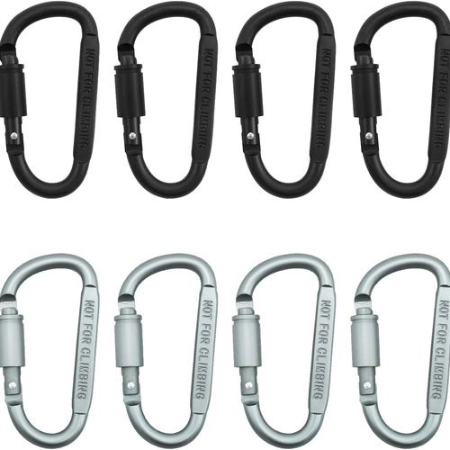 METAL VİDALI KARABİNA SİYAH