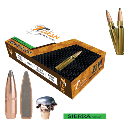 TURAN 308Win. FMJ 150GR FİŞEK