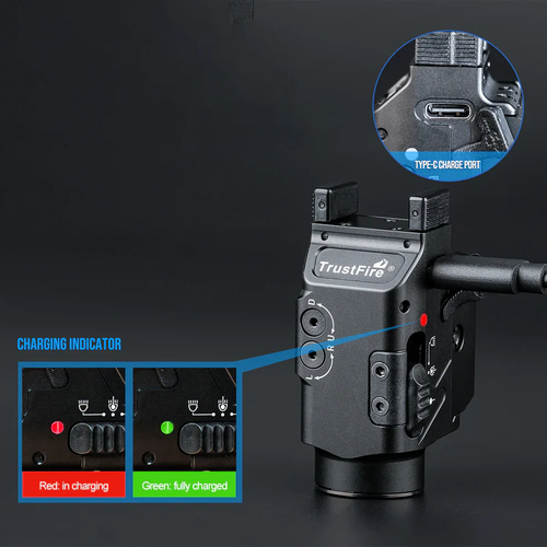 TRUSTFIRE GM23S LED / GREEN POINTER TABANCA FENERİ