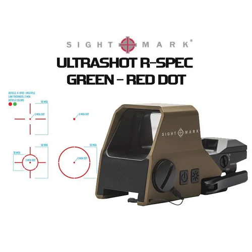 SIGHTMARK ULTRASHOT R-SPEC GREEN - RED REFLEX NİŞANGAH DARK EARTH