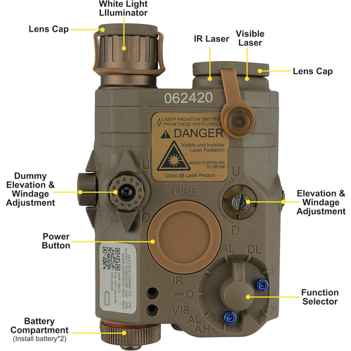 PEQ15 LED / IR-RED POINTER ÇÖL