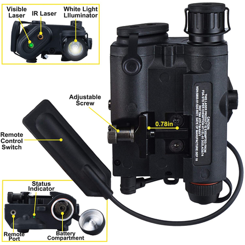 PEQ15 LED / IR-RED POINTER SİYAH