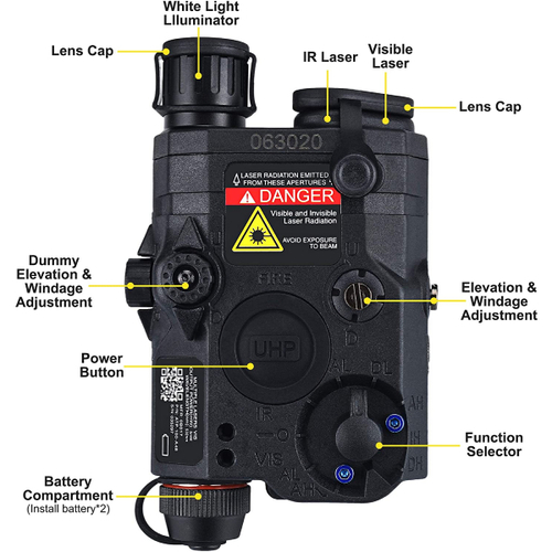 PEQ15 LED / IR-GREEN POINTER SİYAH