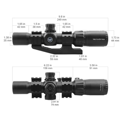 VECTOR OPTICS MUSTANG GEN I 1-4x30 SFP TÜFEK DÜRBÜNÜ