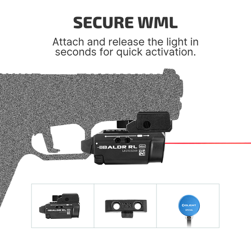 OLIGHT BALDR RL MİNİ LED / RED POINTER TABANCA FENERİ