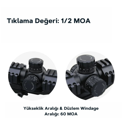 VECTOR OPTICS MUSTANG GENII 1-4X24 FFP TÜFEK DÜRBÜNÜ