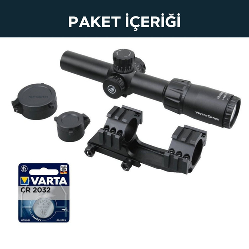 VECTOR OPTICS MUSTANG GENII 1-4X24 FFP TÜFEK DÜRBÜNÜ