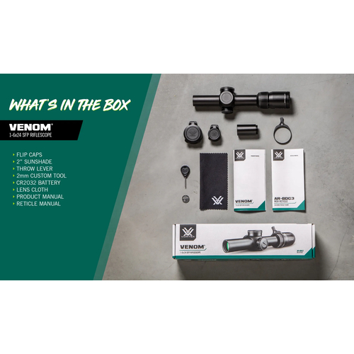 VORTEX VENOM 1-6x24 SFP AR-BDC3 (MOA) TÜFEK DÜRBÜNÜ